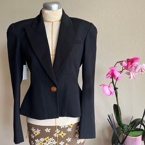 Balmain 100% wool blazer with gold buttons